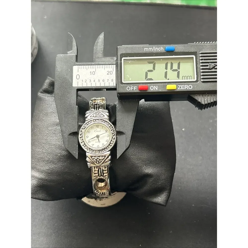 Kim Rogers Silver Tone Women’s Cuff Watch